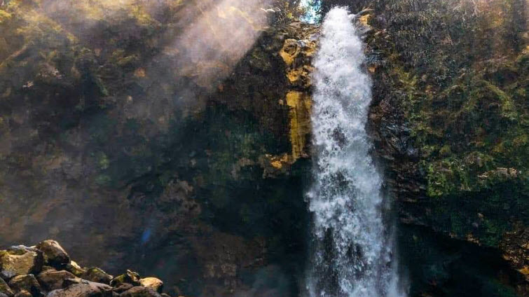 rio agrio waterfalls & pozos celestes tour